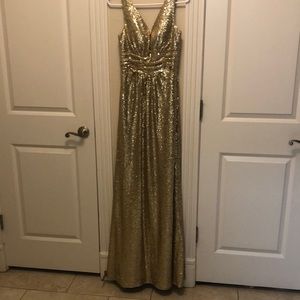 Fabulous gold sequined dress
